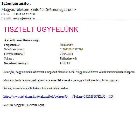 Telekom csalás