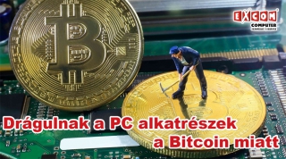 Egekben a videókártyák ára a Bitcoin miatt