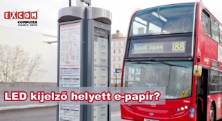 Londonban még a buszmegálló is e-papírból van