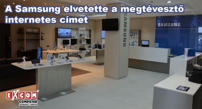 A Samsung elvetette az őt illető megtévesztő internetes címet